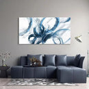 Large Canvas Wall Art Blue Abstract Pictures Wall Art for Living Room Paintings for Wall Decorations Bedroom Decor Aesthetic Framed Office Artwork Wall Decor 29×58in by CozyNest Decor
