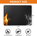 Heat Resistant Grill Mat, 25 x 20 inches Double-sided fireproof and waterproof BBQ protection mat Multi-Purpose for Grills Pizza Ovens Smokers Black by GreenHaven Gardens