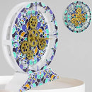 The Gears Clock Wall Clock Italy Collection with Moving Gears (Tramonti, 10 inch Round) by CozyNest Decor