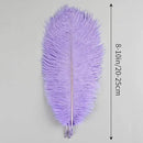 THARAHT Lavender Ostrich Feathers 12pcs Natural Bulk 8-10Inch 20cm-25cm for Crafts Wedding Party Centerpieces Flower Arrangement Easter Gatsbi and Home Decoration Feather by CozyNest Decor