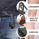 12 Pcs Mini Compass Keychain for Kids Bulk, Small Pocket Magnetic Compass Survival Hiking for Outdoor Survival Camping Party Backpacking Accessory by TinyTreasures Baby Boutique