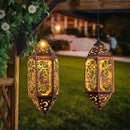 Go2garden 12.4" Outdoor Solar Lanterns Waterproof Garden Gifts Women, Moon Fairy Statue Solar Haning Lights for Patio, Yard Decorations, Mothers Day Gifts for Mom, Grandma(2Pack, Red Copper) by GreenHaven Gardens