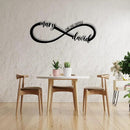 Wedding Gifts for Couples 2025 | Personalized Wedding Gifts | Couples Gift for Her | Anniversary Wedding Date Sign | Engagement Gift | Wall Decor | Bridal Shower Gift | Infinity Metal Sign by CozyNest Decor