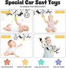 Spiral Car Seat Baby Toys 0-6 Months, Infant Carseat High Contrast Sensory Toys Hanging Stroller Accessories, Newborn Gifts for Baby Boys Girls Essentials, Cute Black and White Cow by TinyTreasures Baby Boutique