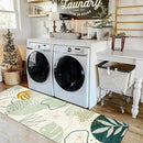 Lahome Green Runner Rugs for Hallway 2x8 Non-Slip Washable Kitchen Rugs Lightweight Low-Pile Throw Laundry Runner Rug, Boho Botanical Print Soft Indoor Carpet Runner for Entryway Bedroom Bathroom by TinyTreasures Baby Boutique