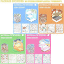 4 Sets Big 3D Sticker Scenes DIY Craft Kit – Build Your Own Miniature Rooms Stickers Book(Museum/Ski Resort/Amusement Park/Aquarium) for Kids & Adults, Creative Craft Kit for Gifts by TinyTreasures Baby Boutique