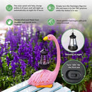 Solar Flamingo Statues for Garden Decor: Outdoor Figurines Sculpture with Lantern for Lawn Patio Yard Balcony - Gifts for Mom Grandma by GreenHaven Gardens
