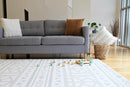 Cushmat Stylish Reversible Foam Play Mat (Large, Crystals Gray - Tropical Safari) - Soft, Waterproof, Durable Play mat for Infants, Babies, Toddler, Kids & Grownup - 6.5ft x 4.5ft by TinyTreasures Baby Boutique