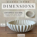 OAKOA Concrete Decorative Bowl - Organic Modern Home Decor Bowl - Decorative Objects - Cement Fruit Bowl - Modern Organic Home Decor by CozyNest Decor