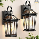 VIANIS Dusk to Dawn Exterior Light Fixture, Waterproof Outdoor Wall Sconce Porch Light for House, 100% Anti-Rust Aluminum Outside House Lights, Farmhouse Coach Lantern for Garage, Front Door 2Pcs by GreenHaven Gardens