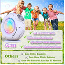Bubble Machine, Automatic Bubble Maker Rechargeable, 15000+ Big Bubbles per Min, Colorful LED Lights, 90° 360° Rotatable Portable Electric Bubbles Toy for Kids Toddlers, Outdoor Wedding Party Gifts by TinyTreasures Baby Boutique