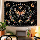 Lunerfex Boho Butterfly Tapestry Flower Moon Wall Tapestry, Moon Phases Tapestries for Bedroom Cute Tapestries Wall Hanging for Bedroom Living Room Decor Butterfly-1 60"x80" by CozyNest Decor