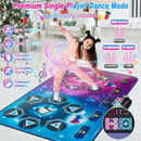 Dance Mat Toy Gift for Kids ages 3-12, Dancing Music Playmat with 12 Key, Large Size (59*38 in), Double User Challenge Game Christmas Birthday Gift for Girls Boys 5 6 7 8 9 10 11 12 Year Old by TinyTreasures Baby Boutique