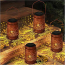 Outdoor Solar Lanterns Waterproof - Metal Hanging Solar Lights Outdoor Decorative, Solar Powered Lamp for Patio Yard Garden Decor, Christmas Birthday Gifts for Women Mom (4 Pack, Owl Shape) by GreenHaven Gardens