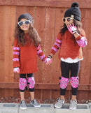 Soft-Style Kids Knee and Elbow Pads with Bike Gloves, Flexible Impact-Resistant Gear for Ages 2-11, Designed for Balance Bikes, Roller-Skating, and Skateboarding by TinyTreasures Baby Boutique