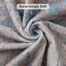 Area Rug Living Room Rug, 5x7 Modern Abstract Washable Rug Beige Blue Non Slip Foldable Faux Wool Vintage Carpet, Fluffy Non-Shedding Rugs for Living Room, Bedroom, Dining Room, Kids Playroom by TinyTreasures Baby Boutique