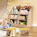 Kids Bookshelf,4 Tier Kids Book Shelf for Kids Rooms,Wood Children Bookcase,Baby Storage Book Rack,Toddler Bookshelf, Book and Toy Organizer,Book Display Shelf for Bedroom, Playroom, Nursery by TinyTreasures Baby Boutique