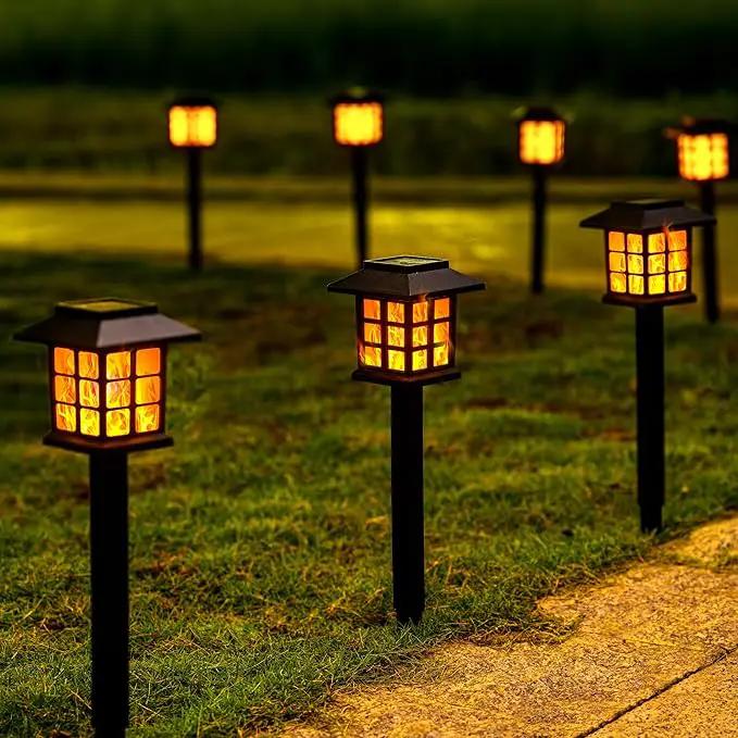 GIGALUMI Solar Lights for Outside,16 Pack Flickering Flame LED Solar Outdoor Lights, Waterproof Solar Garden Lights Maintain 10 Hours of Lighting for Christmas, Garden, Landscape, Path, Yard, Patio, photo 8 of 8