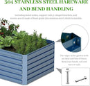 6x3x2 ft Raised Garden Bed, Large Metal Planter Raised Beds, Planters for Outdoor Plants for Vegetables, Flowers, Herbs, Fruits, and Succulents.(4 Pcs, Blue) by CozyNest Decor