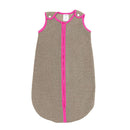baby deedee Sleep Nest Fleece Baby Sleeping Bag, Mocha Hot Pink, 18-36 Month by TinyTreasures Baby Boutique