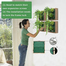 Vertical Wall Planter, 4 Pots Self Watering Living Planters Indoor, Wooden Frame Planter Wall Decoration Home Office (No Screw) by CozyNest Decor