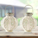 MAGGIFT 2 Pack Hanging Solar Lights for Outside,Solar Lanterns Outdoor Waterproof,Retro Hanging Lantern with Handle for Yard, Garden Decor, Gardening Gifts, Mom Birthday Gift, Beige White by GreenHaven Gardens