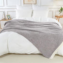 NEXHOME PRO Super Soft Throw Blankets for Couch, Twin Size Cozy Blankets Reversible Knit Blanket for Women, Fuzzy Plush Lightweight Throws for Sofa, Bed, Picnic, Taupe Grey, 60 x 80 inches by TinyTreasures Baby Boutique