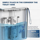 Toilet Bowl Cleaner Bottle, Automatic Toilet Bowl Cleaner Tablets in Bottle, Easy to Use, Long-Lasting Effect Toilet Cleaners Drop in Tank, Blue, 2 Bottles by CozyNest Decor