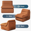 Misolant Bean Bag Chairs，Big Corduroy Fabric Sofa Bean Bag Chair for Adults and Teens with High-Resilience Sponge, Non-Slip Base Floor Lounge Sofa for Home, Living Room, Bedroom, Gaming Brown by CozyNest Decor