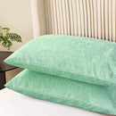 CaliTime Throw Pillow Covers Decorative 20 X 26 Inches Pack of 2 Cozy Chenille Standard Pillow Shams Cases for Couch Sofa Bed Living Room Home Grey Green by CozyNest Decor