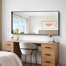Black Bathroom Mirror, 30x60 Inch Rectangular Deep Frame Mirror, Large Wall Mounted Bathroom Vanity Mirror Over Sink for Bedroom,Restroom, Living Room, Hangs Vertically or Horizontally by CozyNest Decor