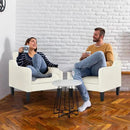 VINGLI Mid Century Modern Accent Chairs Set of 2, Comfy Armchair Chenille Sofa Upholstered Side Reading Chair for Living Room, Bedroom, Play Room, Apartment, Office by CozyNest Decor