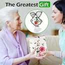 KY&BOSAM Night Light Grandma Stained Glass Angel Night Lights Plug Into Wall with Real Flower in Glass and Metal Charm Night Light for Nursery Bedroom Bathroom Accent Lite Elegant Home Decoration by GreenHaven Gardens