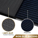 Yimobra Front Door Mat Outdoor Indoor Entrance, 100% Waterproof All-Season All Weather Doormat, Welcome Matt Outside Entry, Non Slip, Low Profile, Heavy Duty Patio Porch Floor Mats,47 x 32,Navy Blue by CozyNest Decor