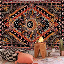 Lunerfex Hippie Sun and Moon Tapestry Bohemian Celestial Tapestry Aesthetic Tapestries for Bedroom and Living Room Decor Sun and Moon 70×90 Inches by CozyNest Decor