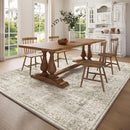 Washable Area Rugs for Living Room: 5x7 Bedroom Area Rugs Boho Vintage Rugs Stain Resistant Non Slip Low Pile Soft Lightweight Carpet for Kitchen Dining Room Farmhouse Nursery Kids Room Home Office by TinyTreasures Baby Boutique