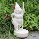 Paint Your Own Garden Gnome Statues, Unpainted Pole Dancing Gnome Statue, Unpainted DIY Gnome Figurines, Funny Outdoor Gnome Figure, Dancing Lady Gnome Statue(6.7"/17 cm) by GreenHaven Gardens