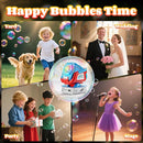 2025 Upgraded Bubble Machine with Remote Control, Automatic Rotation & RGB Lights, 1800mAh Rechargeable Battery, Type-C Charge, Bubble Maker for Kids, Weddings, Birthday Parties, Outdoor Activities by TinyTreasures Baby Boutique