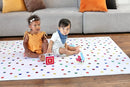 Yay Mats Stylish Extra Large Baby Play Mat. Soft, Thick, Non-Toxic Foam Covers 6 ft x 4 ft. Expandable Tiles with Edges Infants and Kids Playmat Tummy Time Mat (Cassia Polka Dot) by TinyTreasures Baby Boutique