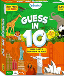 Skillmatics Guess in 10 Animals & Countries Combo, Perfect for Boys, Girls, Kids & Families Who Love Card Games, Educational Toys, Travel Games, Trivia, Gifts for Ages 6, 7, 8, 9, 10 & Up by TinyTreasures Baby Boutique