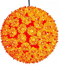 7.5" Orange Sphere Light, Commercial Grade and UL Certified 100 Lit Orange Hanging Sphere, for Indoor and Outdoor Christmas, Easter, Porch, Patio. by GreenHaven Gardens