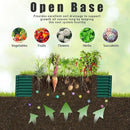 1 Pack 8x3x2FT Galvanized Raised Garden Bed Kit Retangular Metal Ground Planter Box Outdoor Bottomless Planter Raised Beds for Vegetables Flowers Herbs Fruits, Green by CozyNest Decor