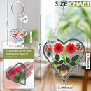 KY&BOSAM Heart Suncatcher Nana Gift for Nana Stain Glass Wind Chime for Window Pressed Flower Between Heart Glass Metal Engraved Charm Gift for Mother's Day Valentine's Birthday Thanksgiving Christmas by GreenHaven Gardens