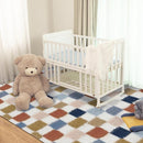 Super Soft Rug for Bedroom, 8x10 Ft Rainbow Area Rug Classic Checkered Shaggy Rug Anti-Skid High Pile Soft Fluffy Fuzzy Carpet for Living Room Bedroom Kids Room Nursery, Dorm Home Decor by TinyTreasures Baby Boutique