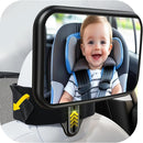 Fixed Headrest Car Mirror for Baby Rear Facing Fit Tesla Shatterproof Baby Mirror for Car Back Seat 360° Wide Clear View Never Shake Crash Tested Stable Velcro Strap Newborn Baby Essentials by TinyTreasures Baby Boutique