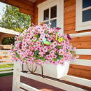 ‌20 Bundles Artificial Flowers for Outdoors‌ with 6 Faux Butterflies, UV Resistant ‌Fake Flowers‌ with Eucalyptus Leaves, ‌Artificial Plants Outdoor‌ for Patio Garden Porch Home Decor (Pink) by CozyNest Decor