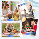 Karaoke Machine, Portable Bluetooth Speaker with 2 Wireless Microphones for Kids, Karaoke Toys Gifts Toys for Girls Boys Family Home Party (Blue) by TinyTreasures Baby Boutique