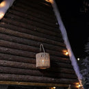 Cooo Solar Lantern Outdoor Hanging – Handwoven Jute Rope Lantern with Warm Edison Bulb, IP65 Waterproof Solar Powered Garden Light for Porch Patio, Yard Table Rustic Boho Decor, 8.27” Tall by GreenHaven Gardens