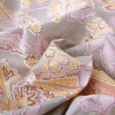 ABREEZE Paisley Bedding Sets 3Pcs Brushed Cotton Duvet Cover Set King Size Rustic Damask Gold Floral Comforter Cover with Zipper Closure Boho Bedding Collections by CozyNest Decor