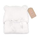 Jam Naturals- Baby Swaddle Blanket, Cute Bear Organic Receiving Swaddling Wrap, Gender Neutral Soft Newborn Baby Registry Gift (White 0-3m) by TinyTreasures Baby Boutique
